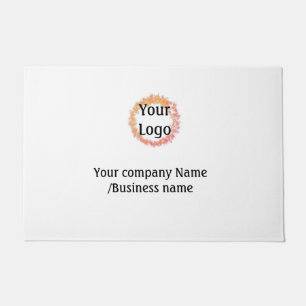 simple minimal add your logo gold website social t doormat