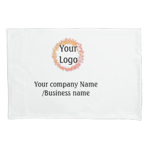simple minimal add your logo gold website social t pillowcase