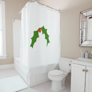 simple minimal add your logo name watercolor show shower curtain