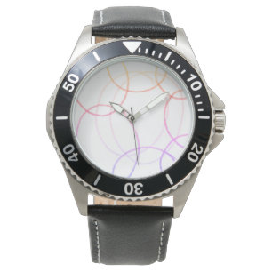 simple minimal add your logo name watercolor watch
