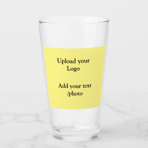 simple minimal add your logo text details coffee glass