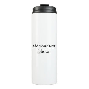 simple minimal add your logo text details coffee thermal tumbler