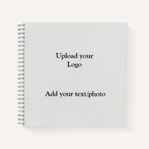 simple minimal add your logo text details notebook
