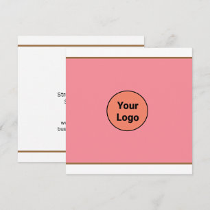 Simple minimal add your logo text name announcement