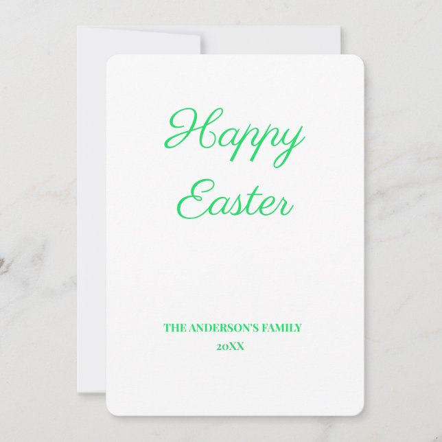 Simple minimal add your logo text name announcement (Front)