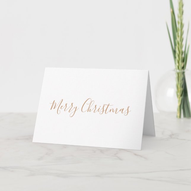 Simple minimal add your logo text name card (Front)