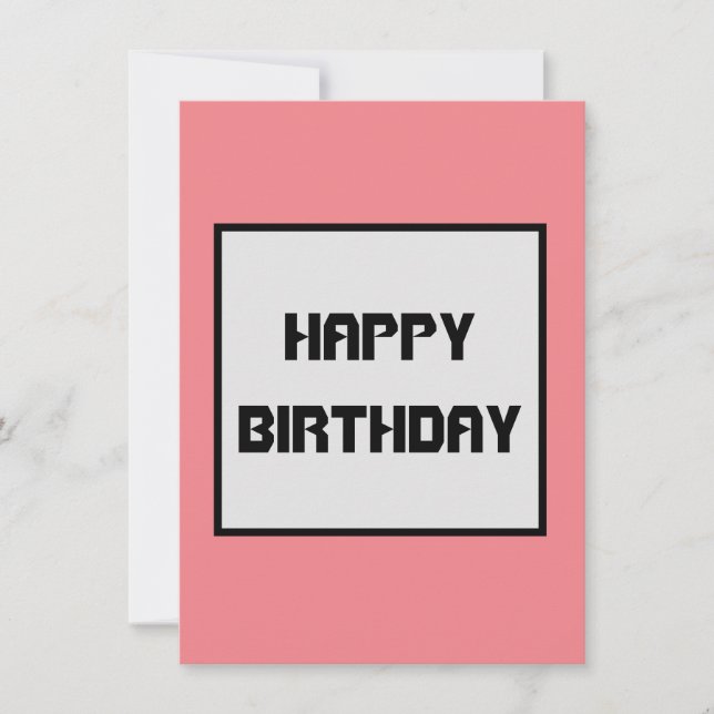 Simple minimal add your logo text name invitation (Front)