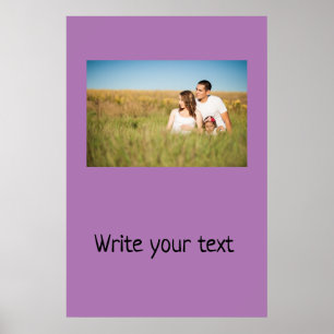 Simple minimal add your logo text name poster