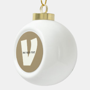 simple minimal add your name bridesmaid wedding ce ceramic ball christmas ornament