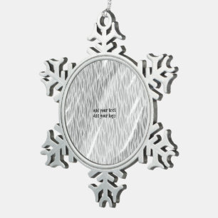 simple minimal add your name bridesmaid wedding ce snowflake pewter christmas ornament
