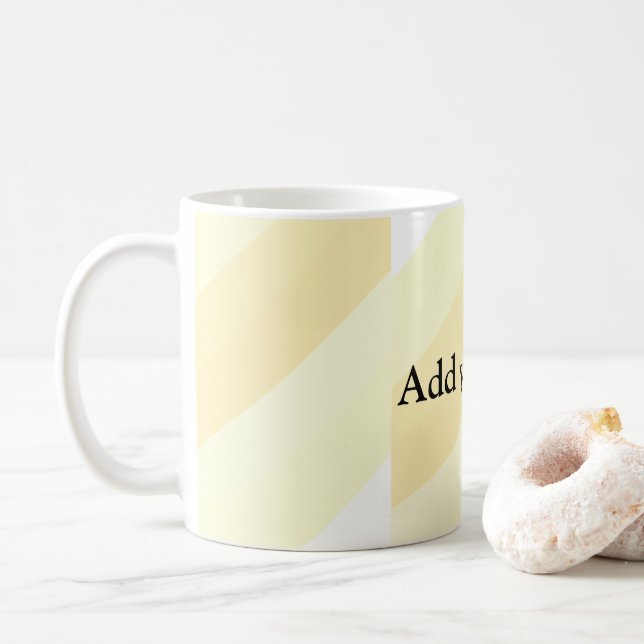simple minimal add your name bridesmaid wedding co coffee mug (With Donut)