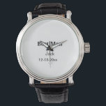 SIMPLE MINIMAL add your name custom best man Watch<br><div class="desc">design</div>