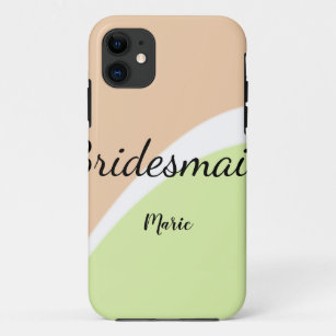 SIMPLE MINIMAL add your name custom bridesmaid   C Case-Mate iPhone Case