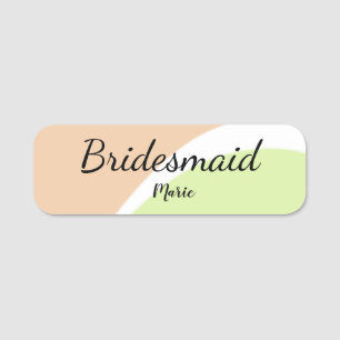 SIMPLE MINIMAL add your name custom bridesmaid C Tag