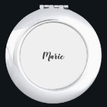 SIMPLE MINIMAL add your name custom bridesmaid     Compact Mirror<br><div class="desc">design</div>