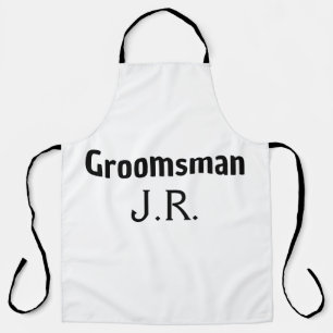 SIMPLE MINIMAL add your name custom groomsman Apron