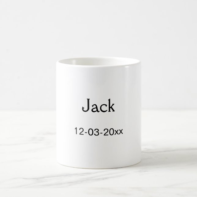 SIMPLE MINIMAL add your name custom groomsman  Coffee Mug (Center)