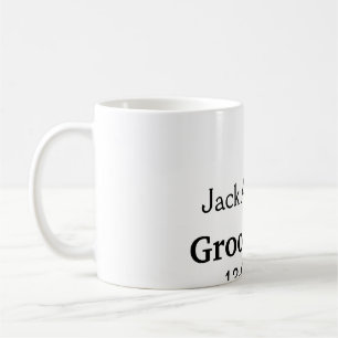 SIMPLE MINIMAL add your name custom groomsman  Coffee Mug