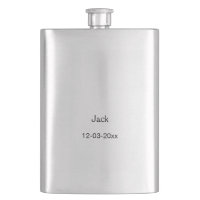 SIMPLE MINIMAL add your name custom groomsman Flas