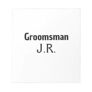 SIMPLE MINIMAL add your name custom groomsman Notepad