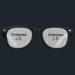 SIMPLE MINIMAL add your name custom groomsman     Retro Sunglasses<br><div class="desc">design</div>
