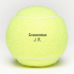SIMPLE MINIMAL add your name custom groomsman     Tennis Balls<br><div class="desc">design</div>