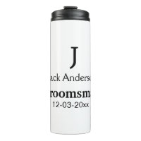 SIMPLE MINIMAL add your name custom groomsman
