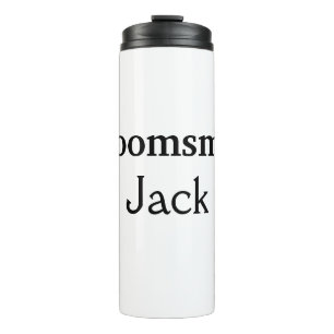 SIMPLE MINIMAL add your name custom groomsman W Thermal Tumbler