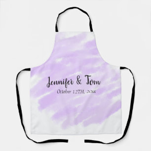 simple minimal add your name custom wedding unity apron