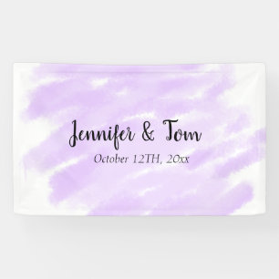 simple minimal add your name custom wedding unity banner