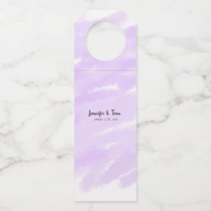 simple minimal add your name custom wedding unity  bottle tag