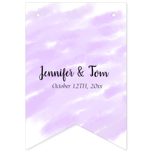 simple minimal add your name custom wedding unity  bunting  (First Flag)