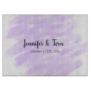 simple minimal add your name custom wedding unity cutting board
