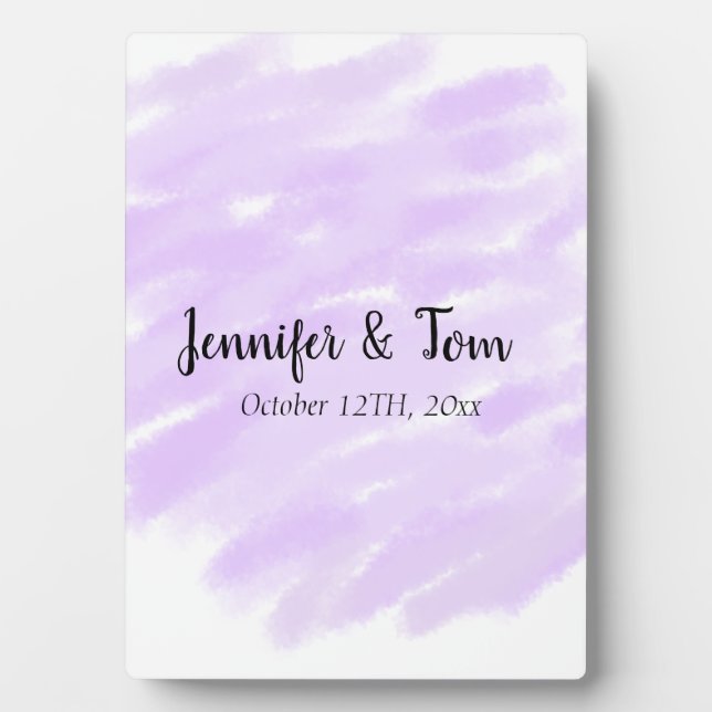 simple minimal add your name custom wedding unity  plaque (Front)