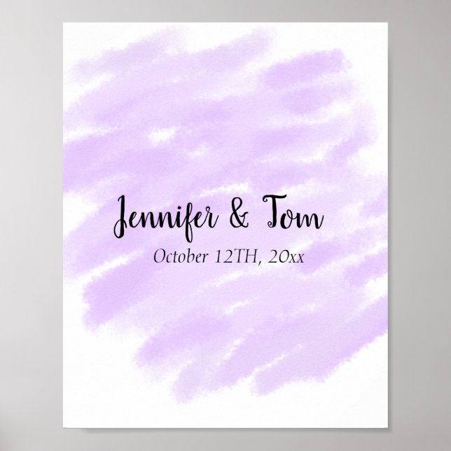 simple minimal add your name custom wedding unity  poster (Front)