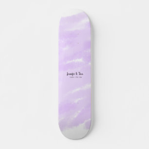 simple minimal add your name custom wedding unity skateboard