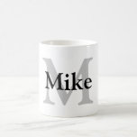 simple minimal add your name MONOGRAM GROOMSMEN  Coffee Mug<br><div class="desc">design</div>