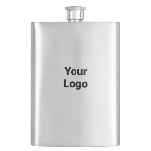 simple minimal add your name MONOGRAM GROOMSMEN Fl Hip Flask