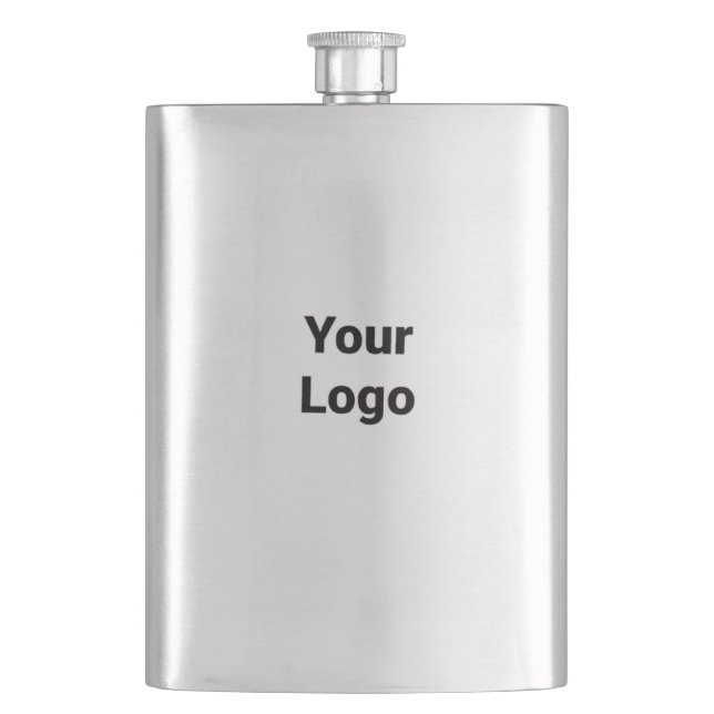 simple minimal add your name MONOGRAM GROOMSMEN Fl Hip Flask (Front)