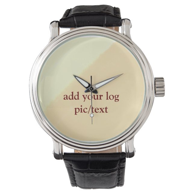 simple minimal add your name MONOGRAM GROOMSMEN  W Watch (Front)