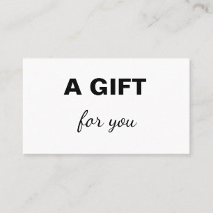 simple minimal add your name salon name address d discount card