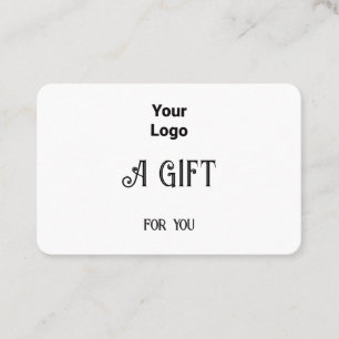simple minimal add your name text address logo dis business card