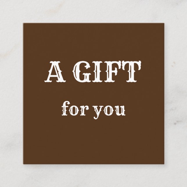 simple minimal add your name text address logo dis calling card (Front)
