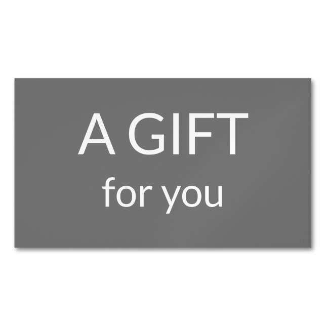 simple minimal add your name text address logo dis 	Magnetic business card (Front)