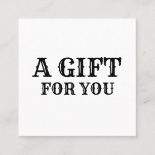 simple minimal add your name text address logo dis square business card