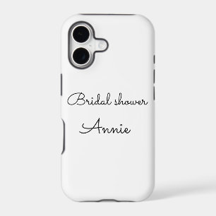 simple minimal add your name text bridal shower t