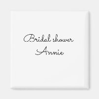 simple minimal add your name text bridal shower t