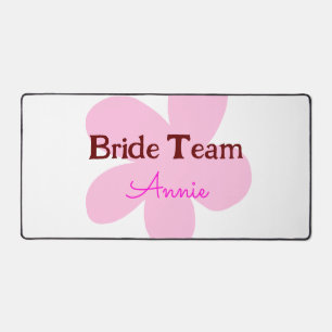 simple minimal add your name text bridesmaid gift desk mat