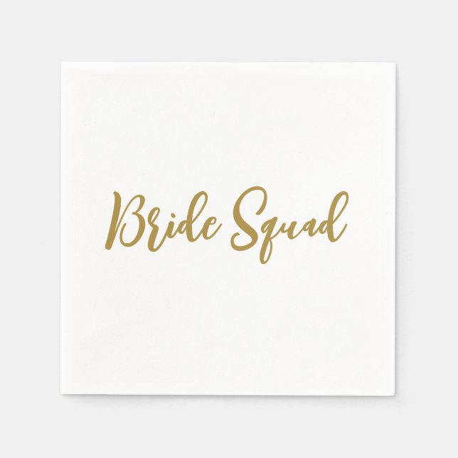 simple minimal add your name text bridesmaid gift  napkin (Front)