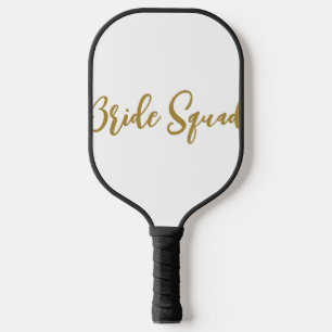 simple minimal add your name text bridesmaid gift  pickleball paddle